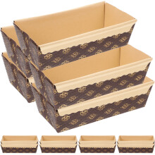 25Pcs Paper Loaf Pans For Baking Bread Cakes Rectangular Trays