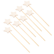 8 stuks houten fee stafjes, handgemaakt, inclusief schilderdozen