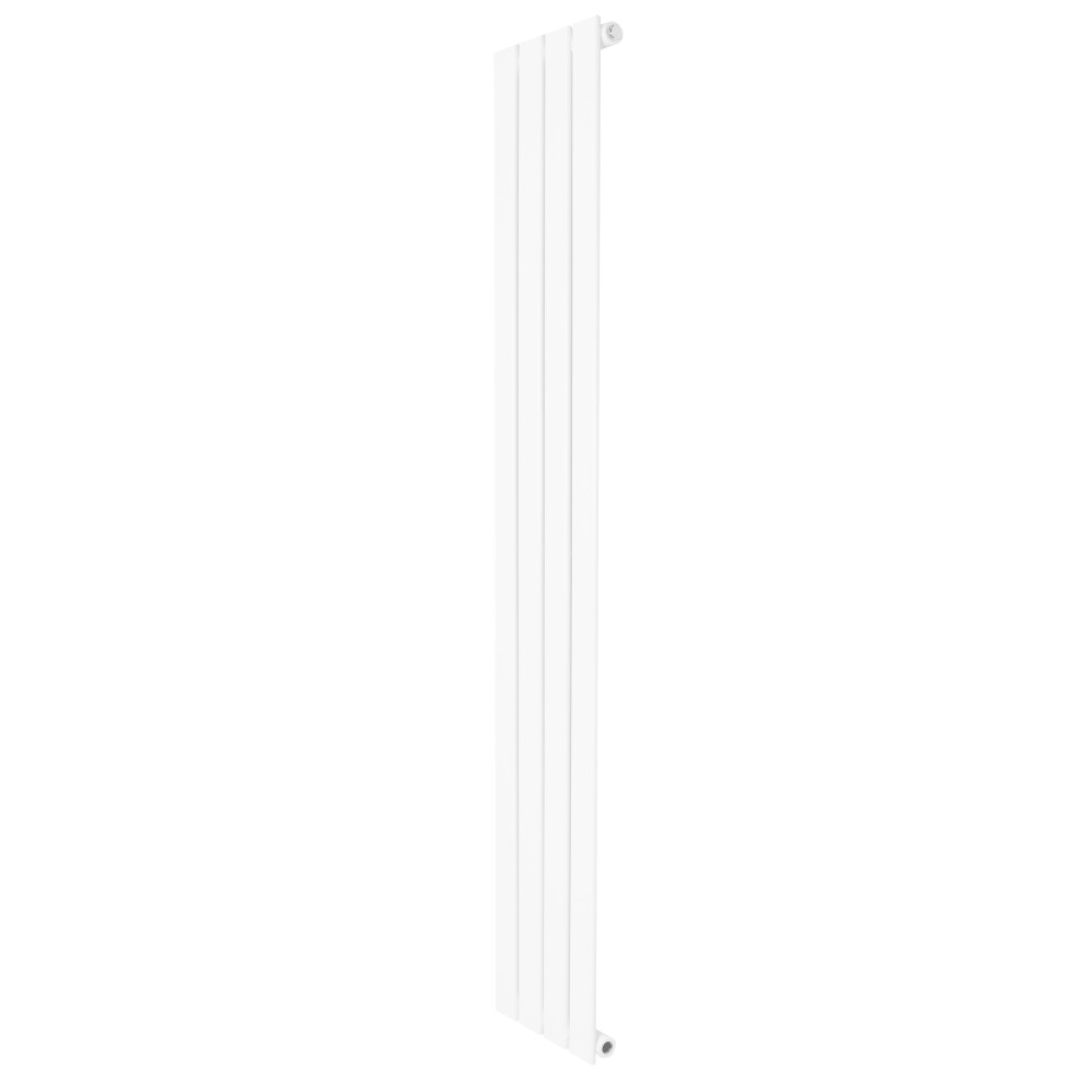 (White, 1600Mm X 280Mm) Flat Single Column Radiator Modern Designer Single Panel 5056806827421
