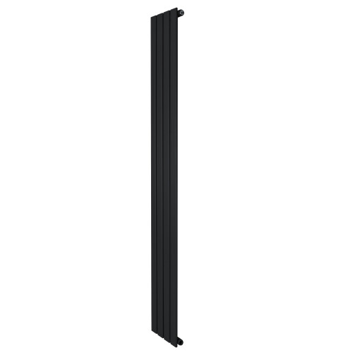 (Black, 1800mm x 280mm) Flat Single Column Radiator Modern Designer Single Panel