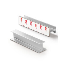 JIASENBAO 10 Stuks Zelfklevende Zilveren Kastgrepen 4-1/3" Lengte (geschikt voor 3.78") Vingergrepen Keukenlade Dressoir