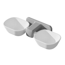 Wall-Mounted Pet Food & Water Bowl Set, Removable, Elevated, 29x13x7cm