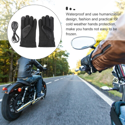 Um Par De Luvas Aquecidas Elétricas USB Para Motoqueiro E Esqui 2