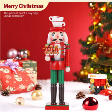 38CM Kerstmis Notenkraker Geluks- en Gezonde Kinderpop Speelgoed Kerstcadeaus Vriend Nieuwjaarsfeest DIY Handgemaakt