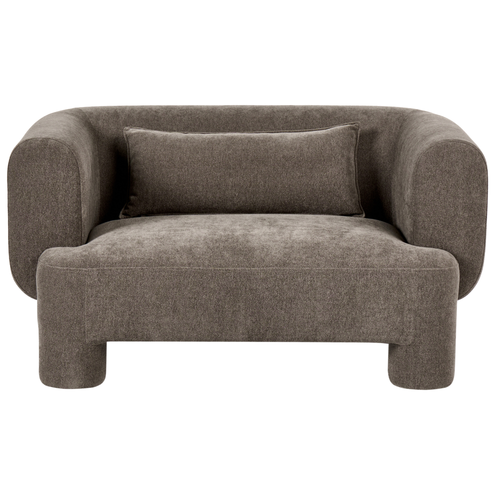 New Beliani Sofa 2 Seater Hogbo Fabric Brown