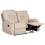 Beliani Manual Recliner Sofa 2 Seater BERGEN Fabric Beige 1