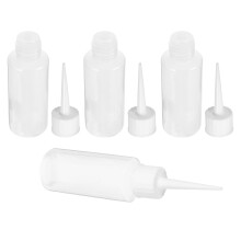 4 plastikowe butelki 50 ml z dozownikiem na płynny klej budowlany