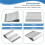 Stencil Scraper Paste Squeegee Scraping Board Tin Solder Paste Knife Steel Mesh Scraper Square Cut Blade 10 cm 3
