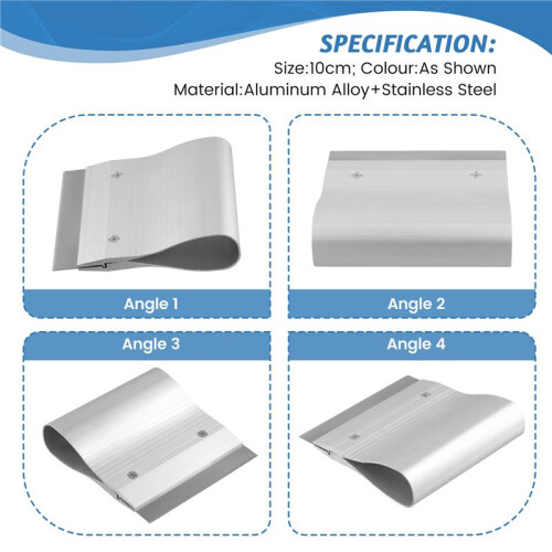 Stencil Scraper Paste Squeegee Scraping Board Tin Solder Paste Knife Steel Mesh Scraper Square Cut Blade 10 cm 2