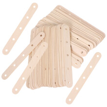 100 houten ambachtstokjes met gaten voor cakepoppen, ijs en lolly's