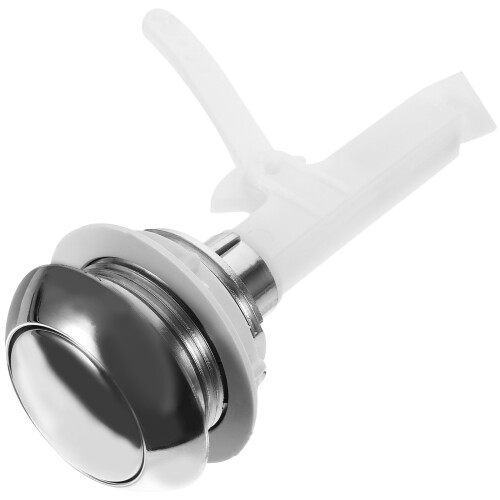 1Pc Durable ABS Silver Toilet Flush Button Universal Single Push