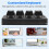 MK424U 4-Key  Customized Keyboard with Mechanical   USB Macro Programmable RGB Gaming Keyboard Black 6