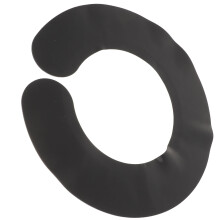 Silicone Hair Cutting Cape Black Neck Wrap for Salon Use