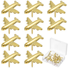 24 Unidades Tachinhas Em Formato De Aviãozinho Para Quadro De Avisos