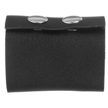 1Dames Leren Haarband Zwarte Ponytail Houder, Elegant En Eenvoudig