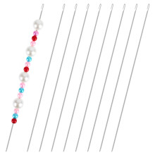 10 agulhas para miçangas, artesanato com contas e joias diy