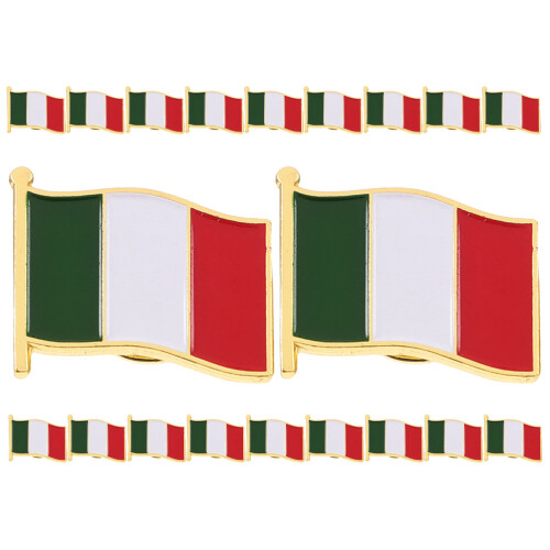 20Pz Spilla Bandiera in Metallo, Accessorio Per E
