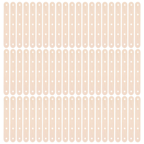 100 Unidades Palitos De Madeira Com Furos Para Cake Pop E Doces