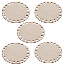 base para bolsa de madeira com furos, 5 un