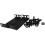 kenable 1U Rack Mount Data Cabinet Recessing Bracket with Cage Nuts 100mm Deep 2