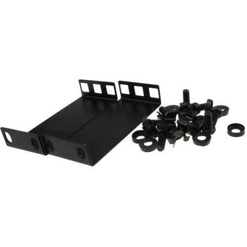 kenable 1U Rack Mount Data Cabinet Recessing Bracket with Cage Nuts 100mm Deep 1