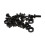 kenable 1U Rack Mount Data Cabinet Recessing Bracket with Cage Nuts 100mm Deep 4