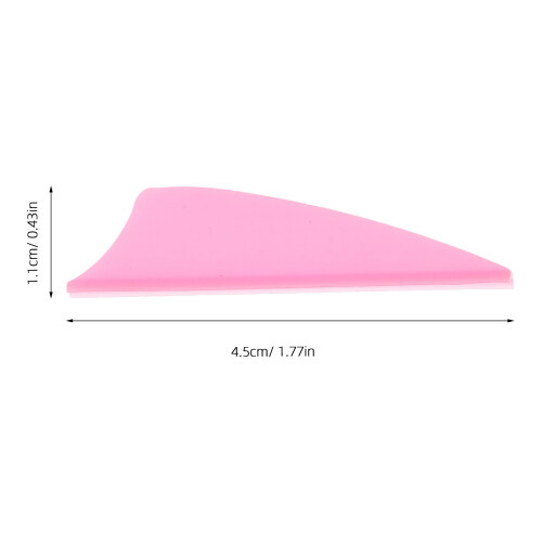 60Stk Wiederverwendbare Kunststoff-Federn Für Pfeile, Pink, 1