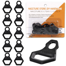 Gancho de Anclaje para Motocicleta de Acero Inoxidable - Paquete de 10 - Accesorios para Fijar en Camiones, Trailers