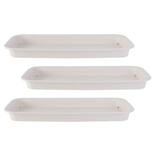 3Pcs Bandejas De Plástico Para Vaso De Flores Base Jardinagem Multiuso