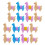 16Pcs Tecknad Barns Radergummi Alpacka Gummi Present 1