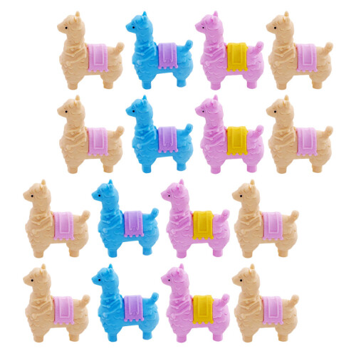 16Pcs Tecknad Barns Radergummi Alpacka Gummi Present