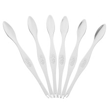 6 unid. garfo pinça aço inoxidável 304 para camarão