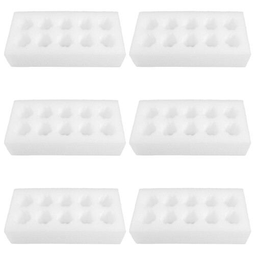 6 conjuntos porta-ovos reutilizáveis com 10 células