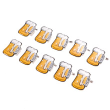 10 Pcs Glitter Brooch Father Dad Flashing Party Favor Bachelor Favors