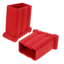 2 unidades de sapatas para escada, capas antiderrapantes vermelhas