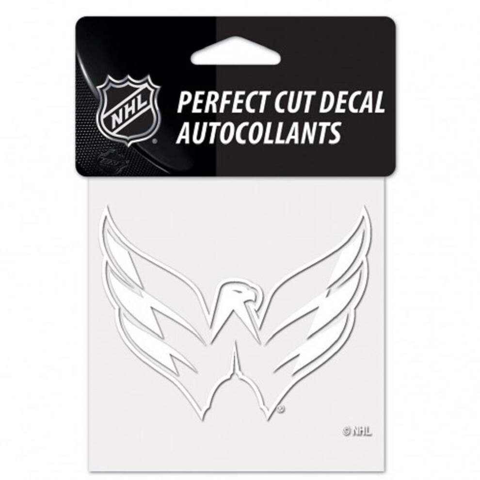 Wincraft Nhl Washington Capitals Decal4x4 Perfect Cut Decal, Team Colors, One Size White 032085515919