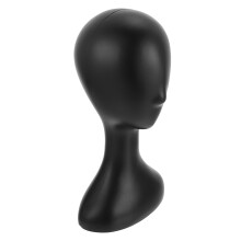 Tête Mannequin Noire Plastique Pour Salon Et Display