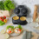 Champion Double Waffle Bowl Maker, 1000W, Non-Stick, Black 6