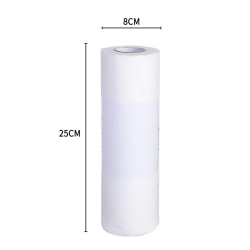 Disposable Cleaning Towels, 120g, 25x8cm, White 1