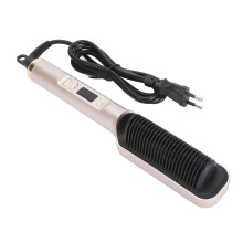 Ionic-Haarglättbürste mit LCD-Temperatur, schnelles Aufheizen, ABS-Material
