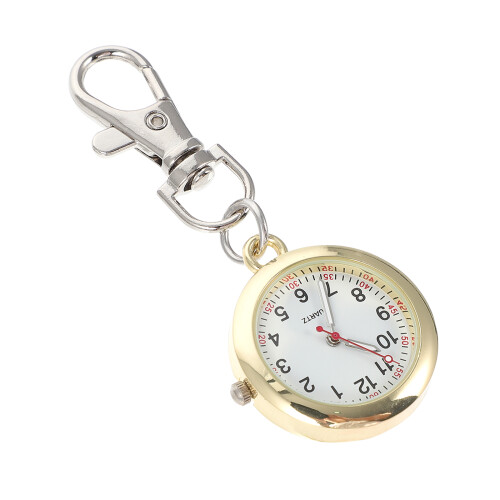 relógio de bolso simples com gancho decorativo em metal
