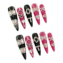 (XS) Eco-Friendly Press-On Nails for Daily & Party Wear