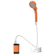 Dusche Elektrische Dusche Aufladen Badeartefakt Duschanzug Einfache Camping Wasserpumpe Orange