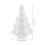 10Pcs White Foam Christmas Tree 150Mm Diy Polystyrene Cone Craft 3