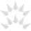 10Pcs White Foam Christmas Tree 150Mm Diy Polystyrene Cone Craft 8