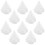 10Pcs White Foam Christmas Tree 150Mm Diy Polystyrene Cone Craft 9