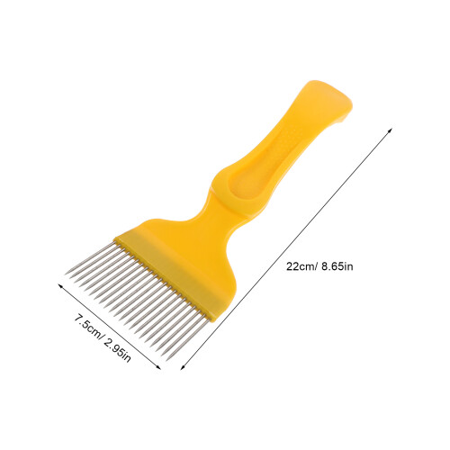 2Pcs Honey Frame Uncapping Fork Stainless Steel with Nonslip Handle 2