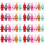 48Pcs Plush Bunny Keychain Pendants Assorted Colors Soft Rabbit Charms 6