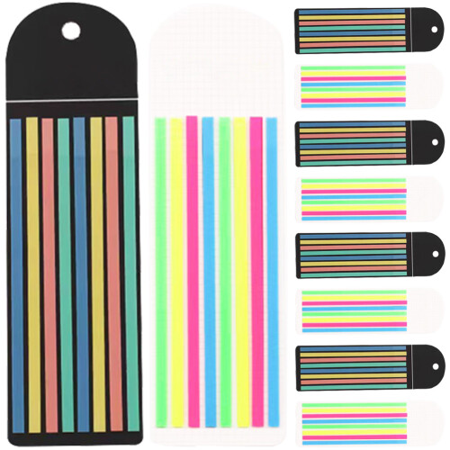 Assorted Color Transparent Highlight Strips Portable Page Flags 2