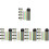 Assorted Color Transparent Highlight Strips Portable Page Flags 6